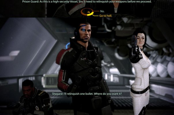 Commander Shephard being a badass