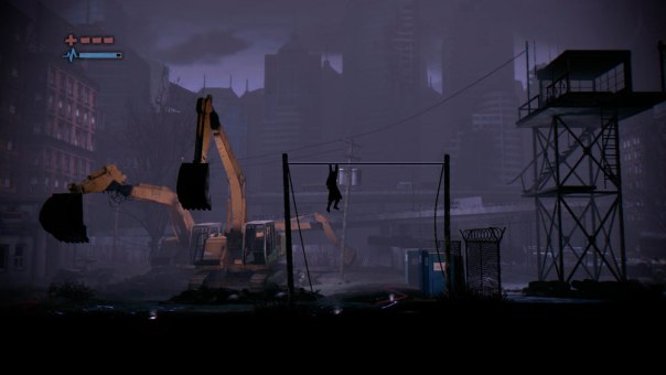 Somehow, this is easier than walking around the electricity.