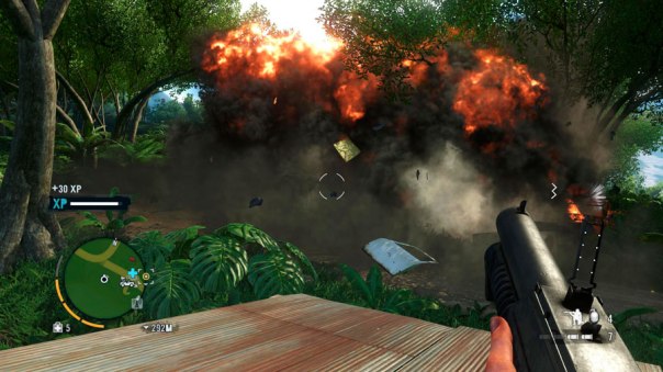 Grenade Launcher is a tad OP. One shot, 3 vehicle explosions.