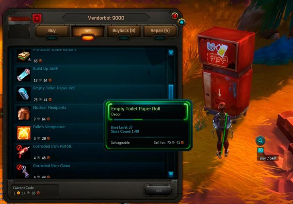 Which is worse: empty TP roll vendoring for 75s, or me being too afraid to vendor it?